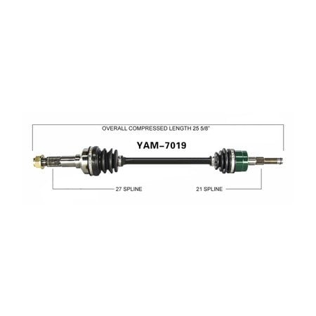 Wide Open OE Replacement CV Axle for YAM FRONT R YXR45F/YXR66F RHINO YAM-7019